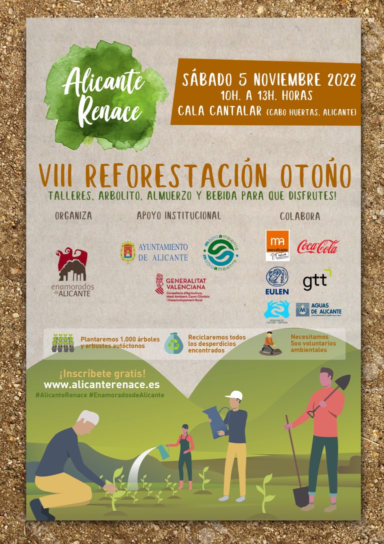 VIII Reforestación Otoño Cala Cantalar Alicante 2023