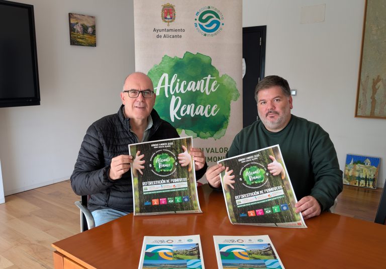 Alicante Renace trae la «Reforestación de Primavera» ampliando con 10.000m2 el Monte Orgegia