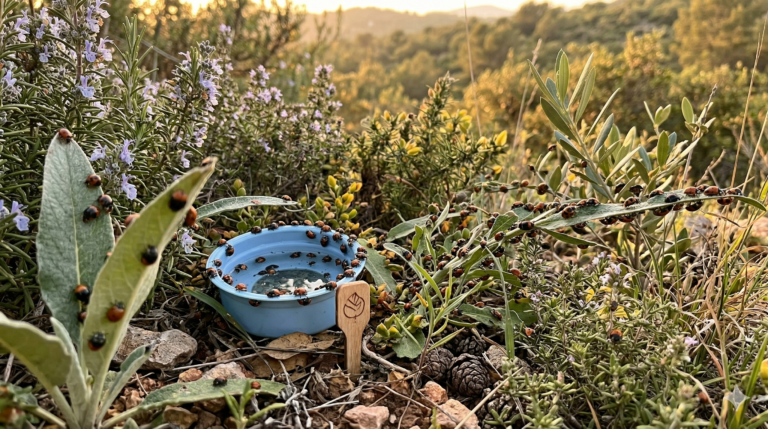 Alicante Renace impulsa en el Monte Orgegia una suelta de mariquitas como método de control biológico natural